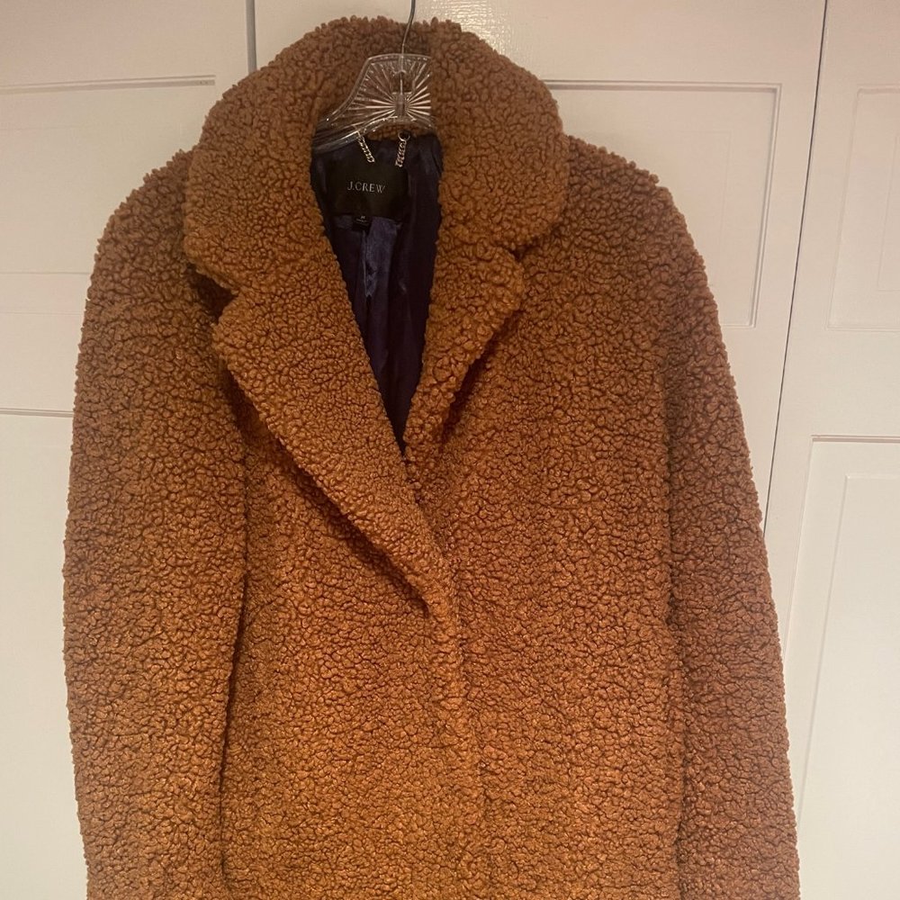 J. Crew Warm Tan Teddy Jacket